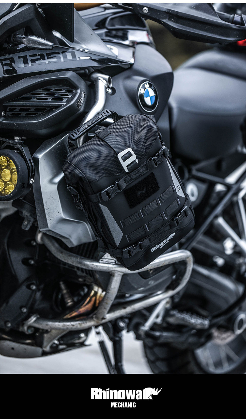 6L Waterproof Motorcycle Crash Bar Bag – Mechanic Series