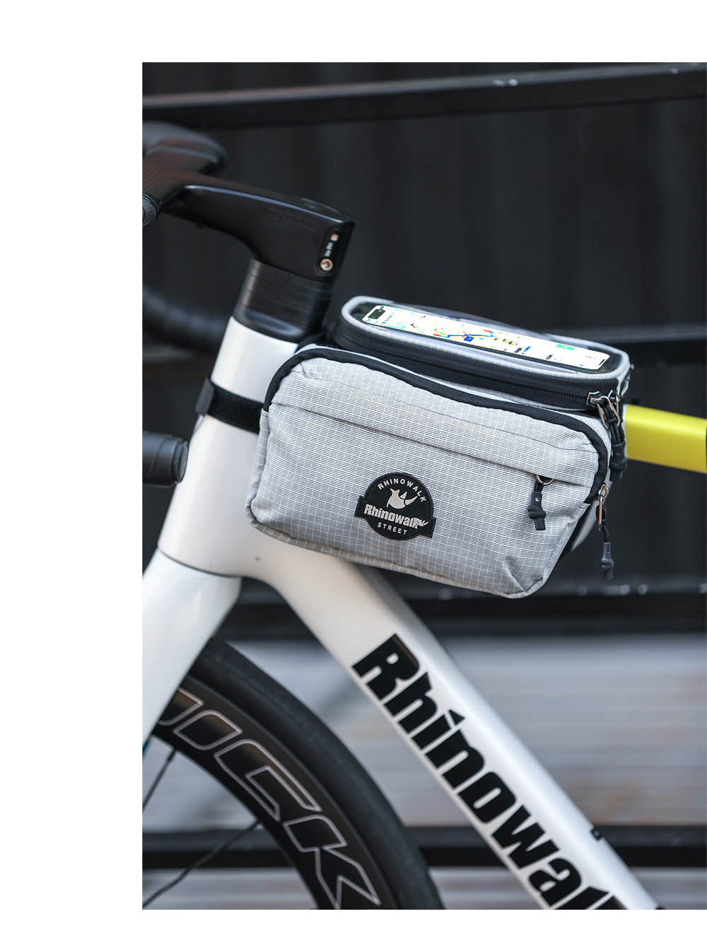 Bike Frame Tube Bag WithTouchable Phone Holder