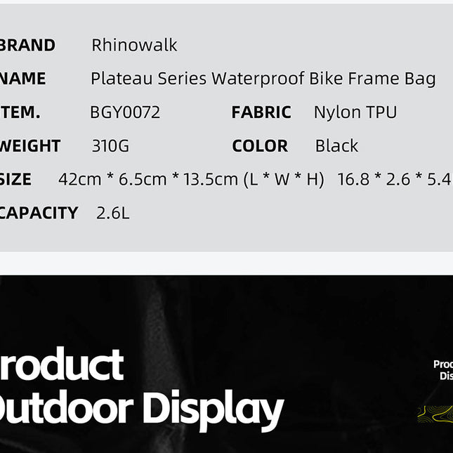 Plateau Series X Waterproof Triangle bag -2.6l