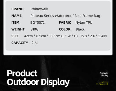 Plateau Series X Waterproof Triangle bag -2.6l