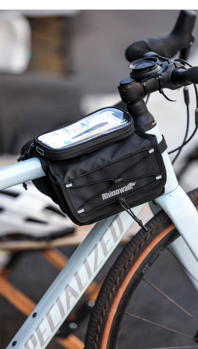 Bike Frame Tube Bag WithTouchable Phone Holder