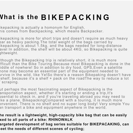 10L/13L Saddle Bag with Waterproof Lining -RK5110/RK5113