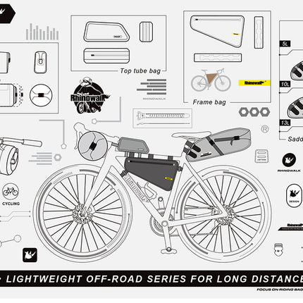 10L/13L Saddle Bag with Waterproof Lining -RK5110/RK5113