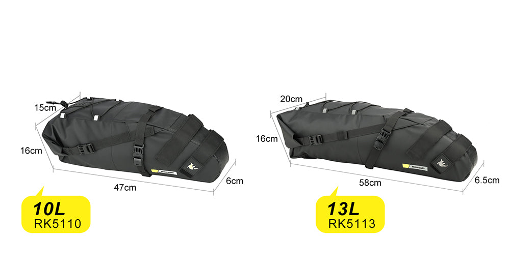 10L/13L Saddle Bag with Waterproof Lining -RK5110/RK5113