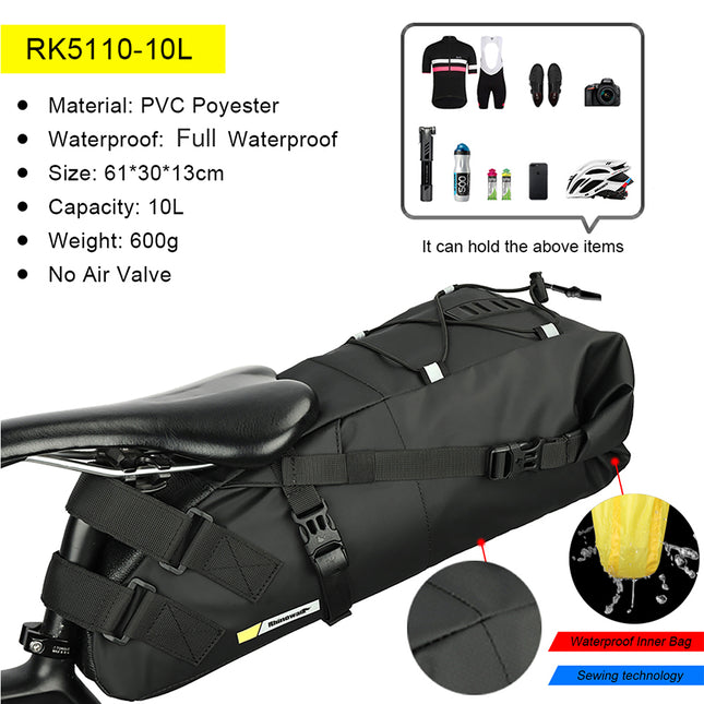 10L/13L Saddle Bag with Waterproof Lining -RK5110/RK5113