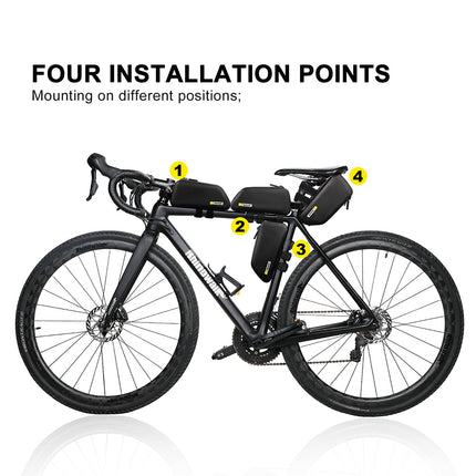 1.3 Liter Waterproof Bike Top Tube Bag - K32