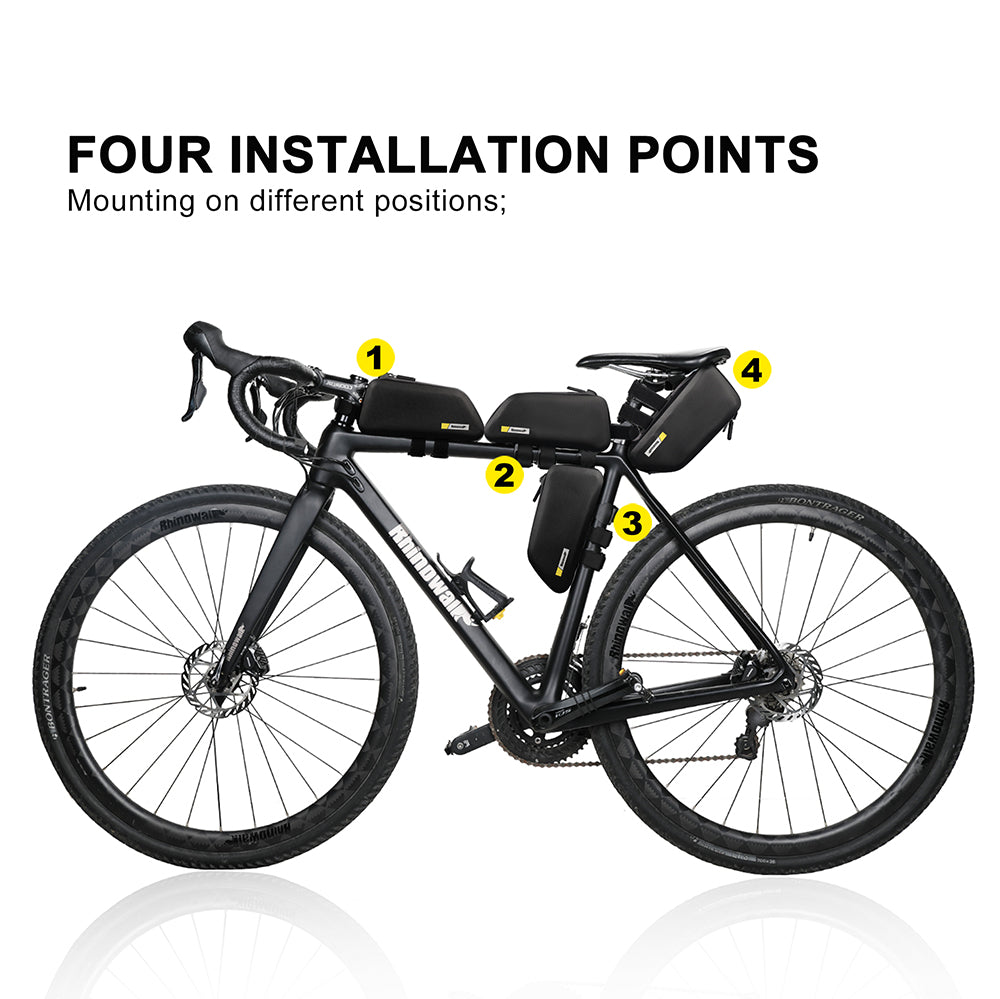 1.3 Liter Waterproof Bike Top Tube Bag - K32