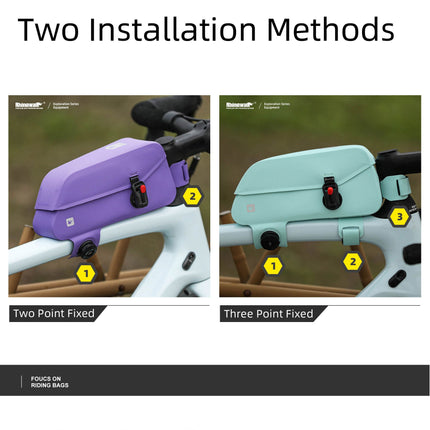 Waterproof Top Tube Bag with Magnetic Locking