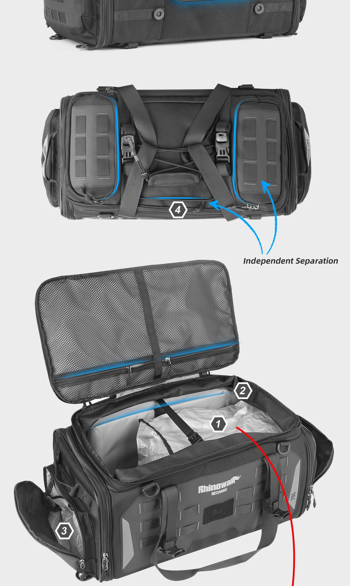 50-70l Tail Seat Bag