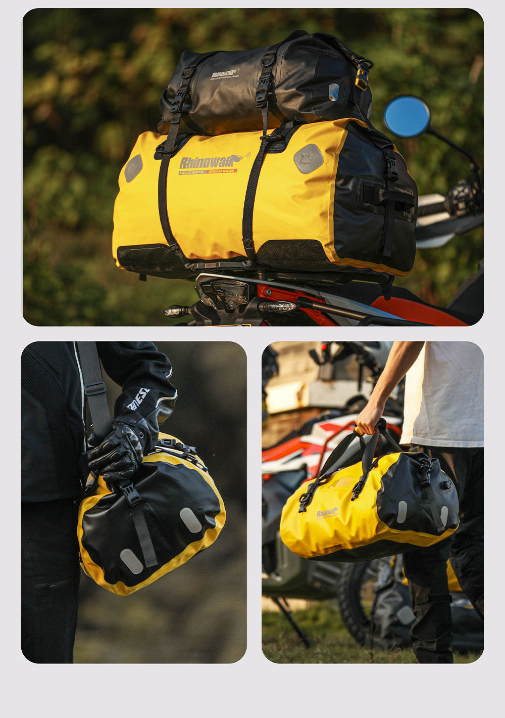 65L Waterproof Motorcycle Duffle Bag