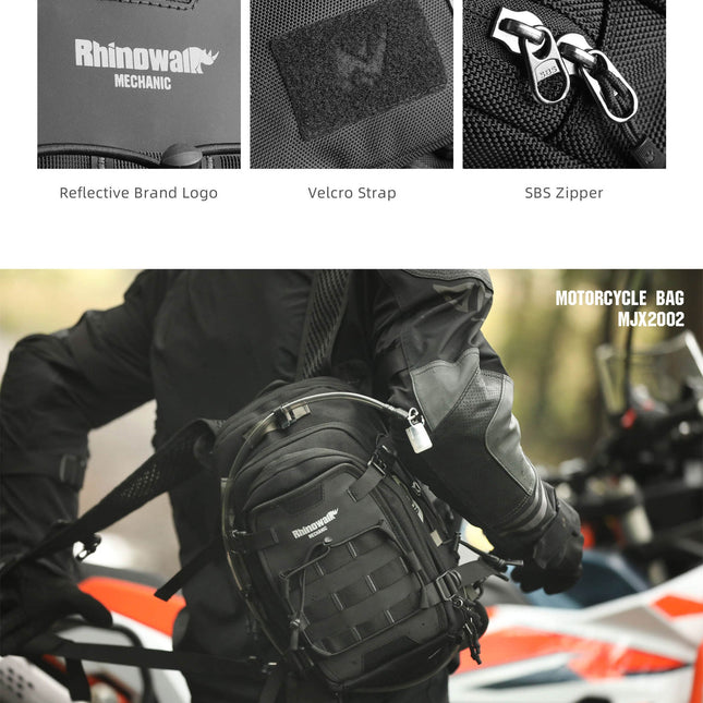 9L Motorcycle Tank Bag – Hydration Bladder, Waterproof Gear