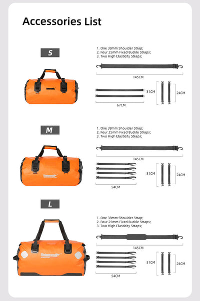 65L Waterproof Motorcycle Duffle Bag