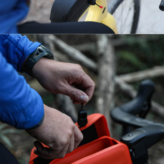 Waterproof Top Tube Bag with Magnetic Locking