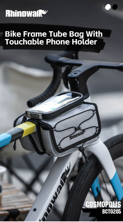 Bike Frame Tube Bag WithTouchable Phone Holder