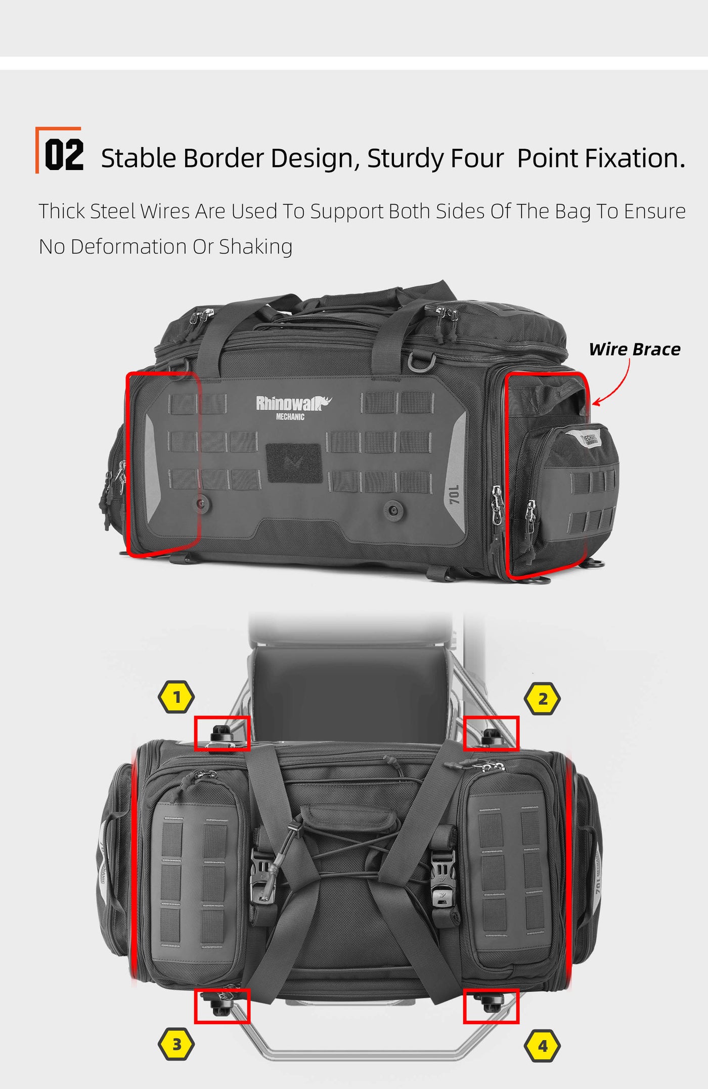 50-70l Tail Seat Bag