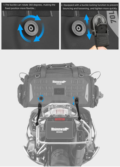 50-70l Tail Seat Bag