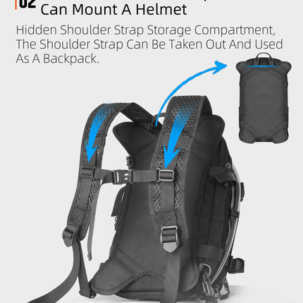 9L Motorcycle Tank Bag – Hydration Bladder, Waterproof Gear