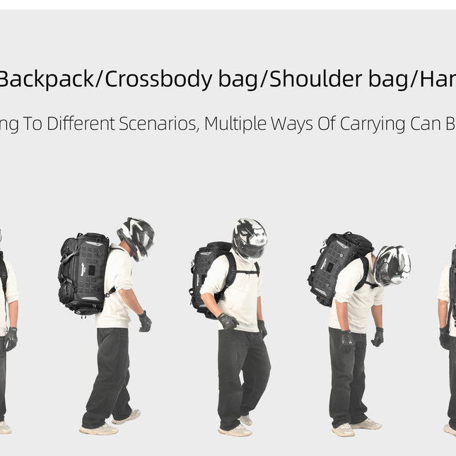 50–70L Motorcycle Tail Bag – Waterproof Touring Seat Bag