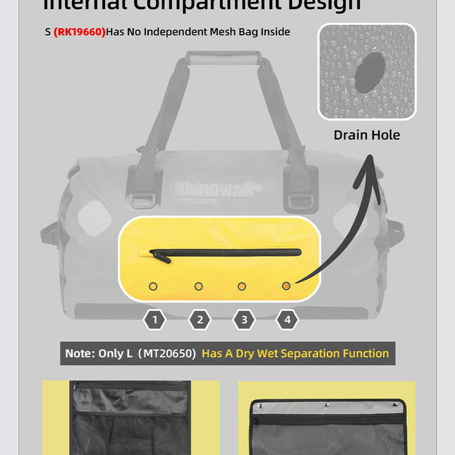 45L Waterproof Duffle Bag