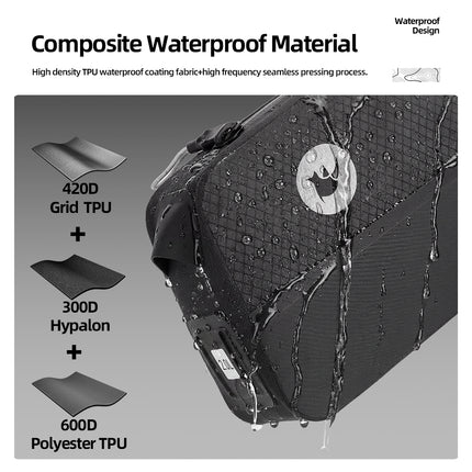 2L Waterproof Bolted on Top Tube Bag
