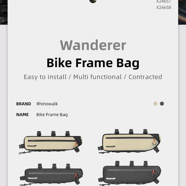 Bicycle Frame Bag - 2.1l, 2.7l