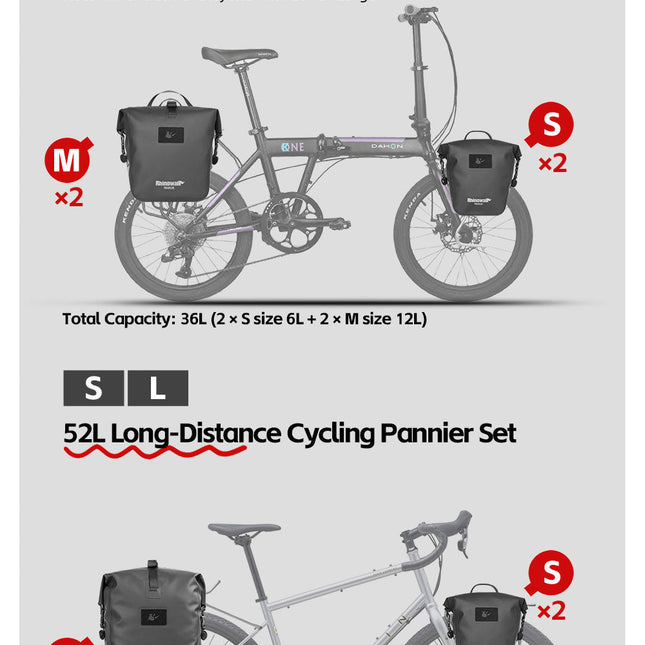 Waterproof TPU Pannier Bag - 1 Piece