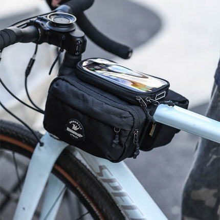 Bike Frame Tube Bag WithTouchable Phone Holder