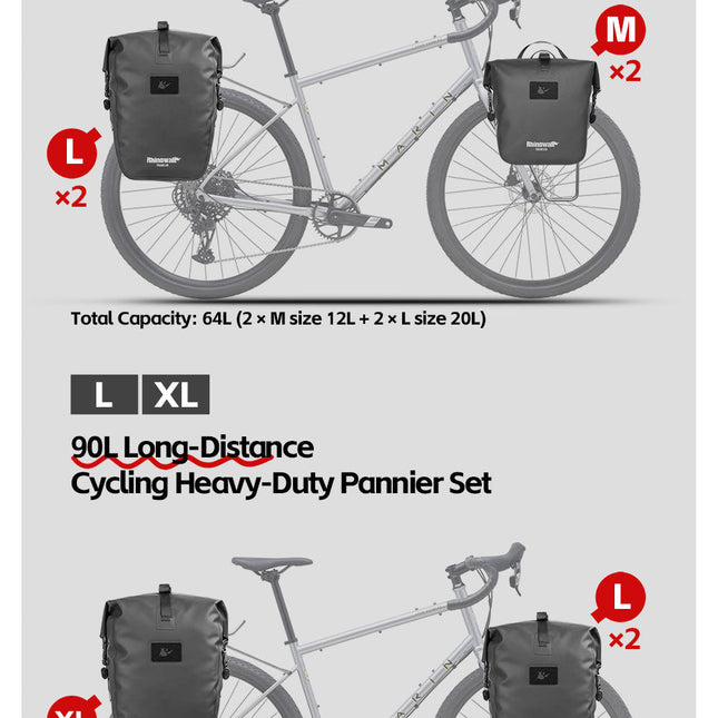 Waterproof TPU Pannier Bag - 1 Piece