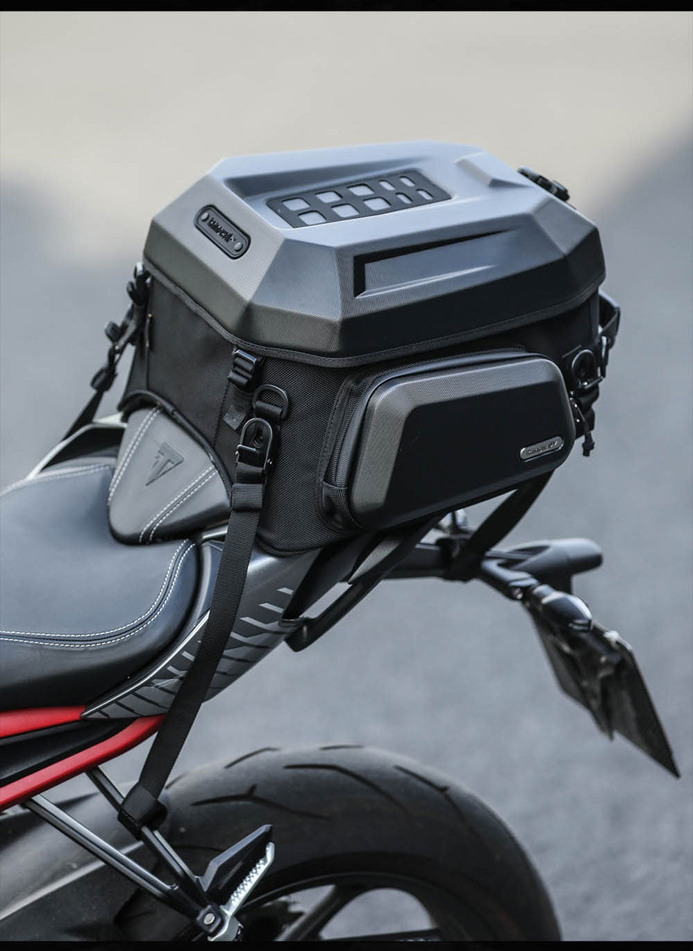 23L-35L ABS Hard Shell Tail  Bag with Expandable