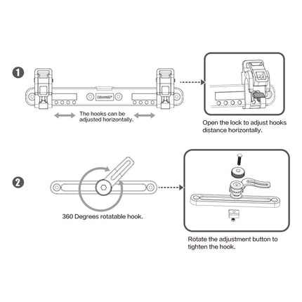 Pannier Bag Back Plastic Hook