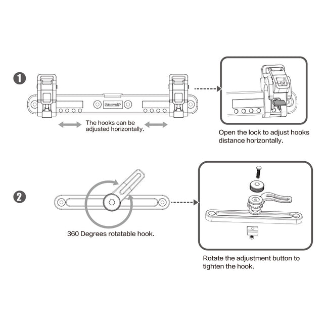 Pannier Bag Back Plastic Hook