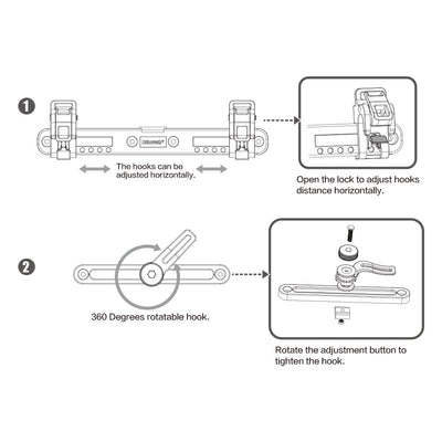 Pannier Bag Back Plastic Hook