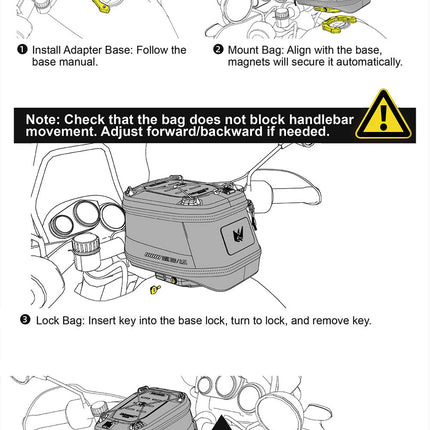 Mechanic Series x 5.6L Magnetic Tank Bag