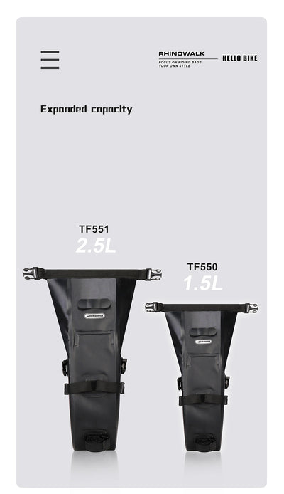 1.5L/2.5/4L Waterproof Bike Saddle Seat Bag