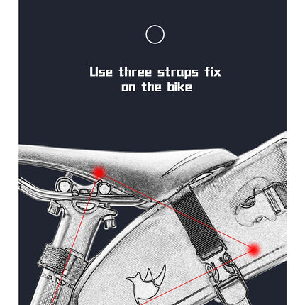 1.5L/2.5/4L Waterproof Bike Saddle Seat Bag