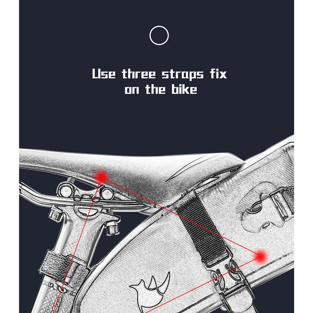 1.5L/2.5/4L Waterproof Bike Saddle Seat Bag