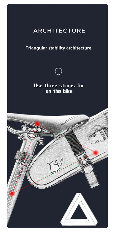 1.5L/2.5/4L Waterproof Bike Saddle Seat Bag