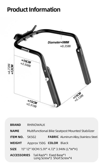 MTB Bicycle Saddle Bag Stabilizer