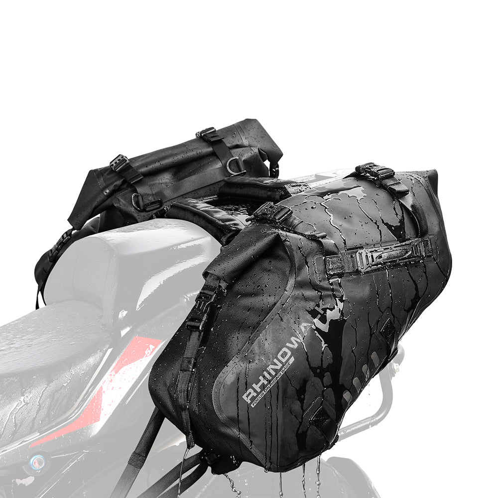 Waterproof Motorcycle Pannier Side Bag 18/28/48L - Pair/Rackless