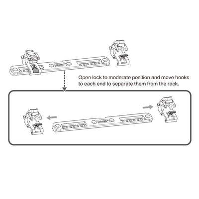 Pannier Bag Back Plastic Hook