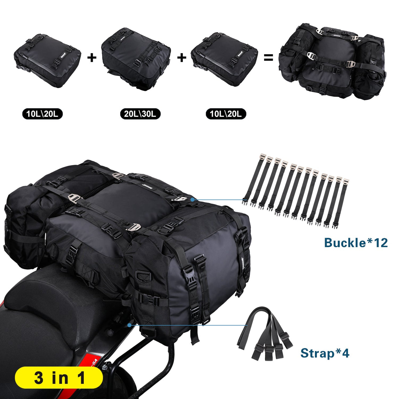 20 Liter Moto Tail Pack
