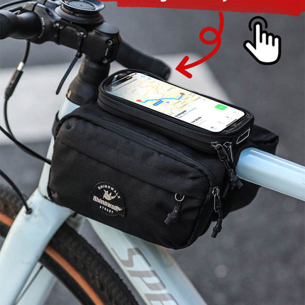 Bike Frame Tube Bag WithTouchable Phone Holder