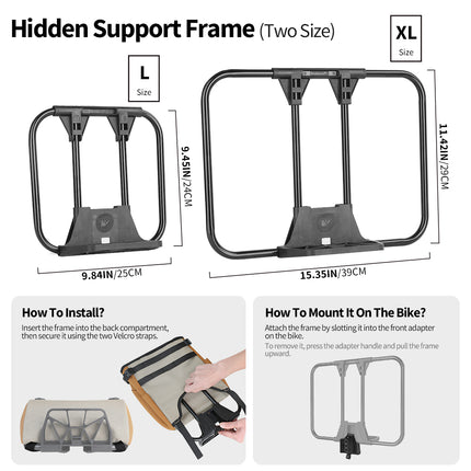 Grocery Handlebar Bag for Folding Bikes