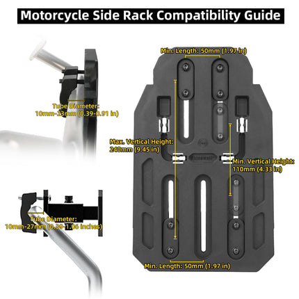 35L Motorcycle Side Bag – Quick Release Waterproof Saddlebag