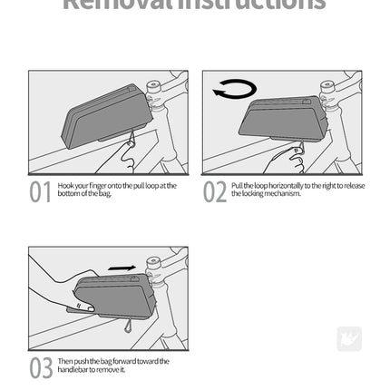 1L Bolted on Top Tube Bag