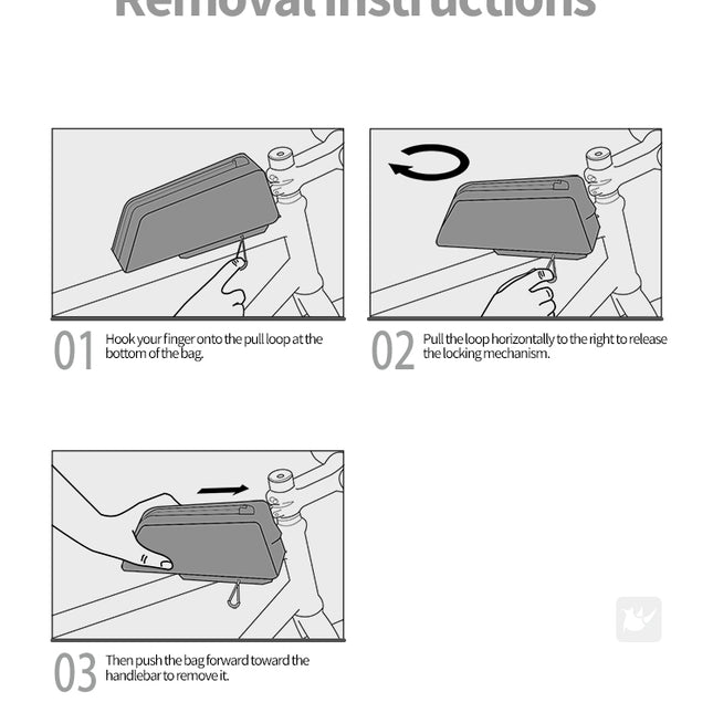 1L Bolted on Top Tube Bag