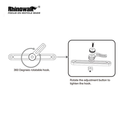 Pannier Bag Back Plastic Hook