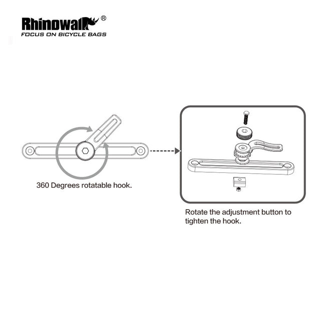 Pannier Bag Back Plastic Hook