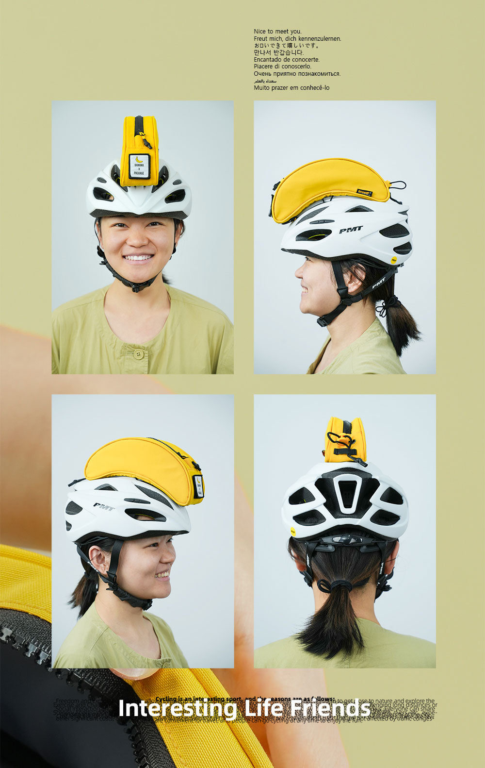 agv helmet green Banana Helmet Bag