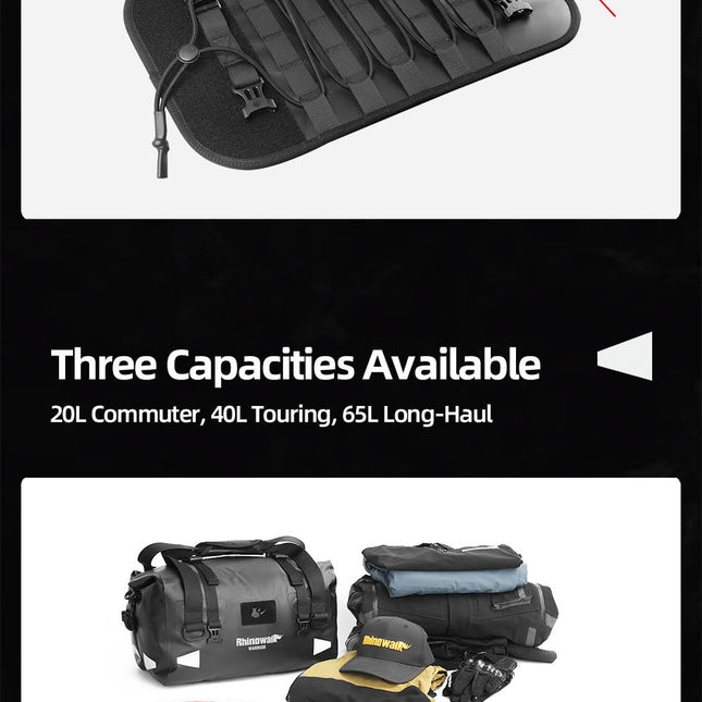 Warrior Series X Waterproof Duffel Bag, 20l,40l,65l